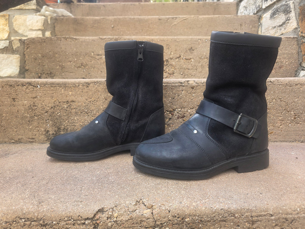 BMW Motorrad Rockster Leather Motorcycle Boots – Men's US 6 / EU 38