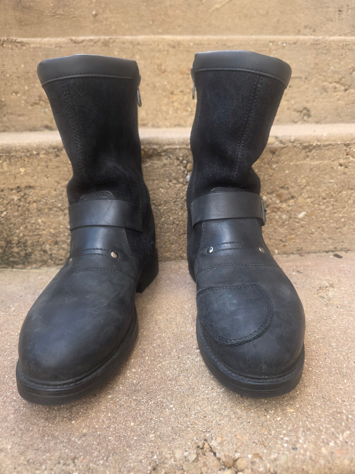 BMW Motorrad Rockster Leather Motorcycle Boots – Men's US 6 / EU 38