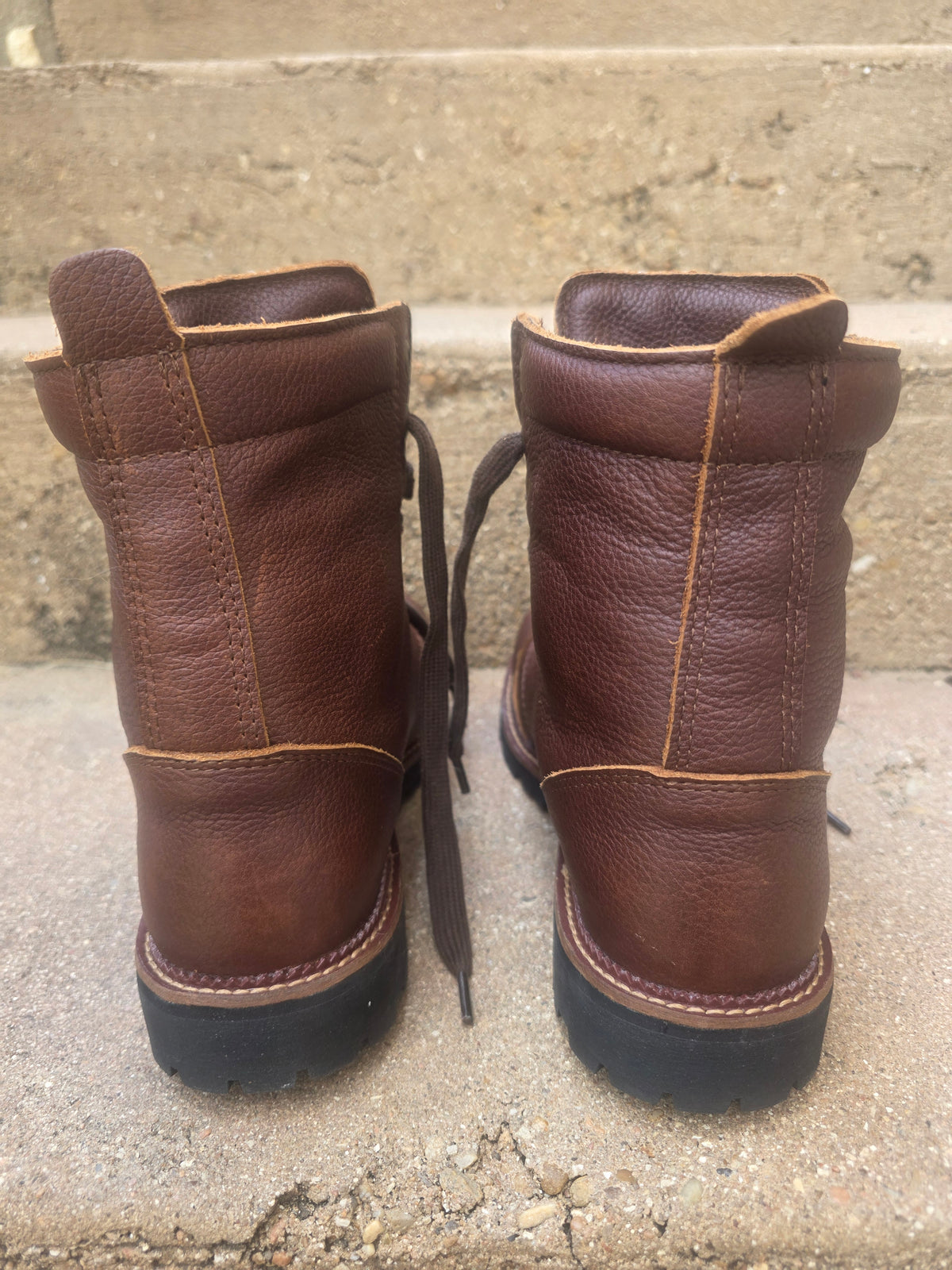 Belstaff Resolve Leather Motorcycle Boots – Brown – Men's US 7 / EU 39 Like NEW