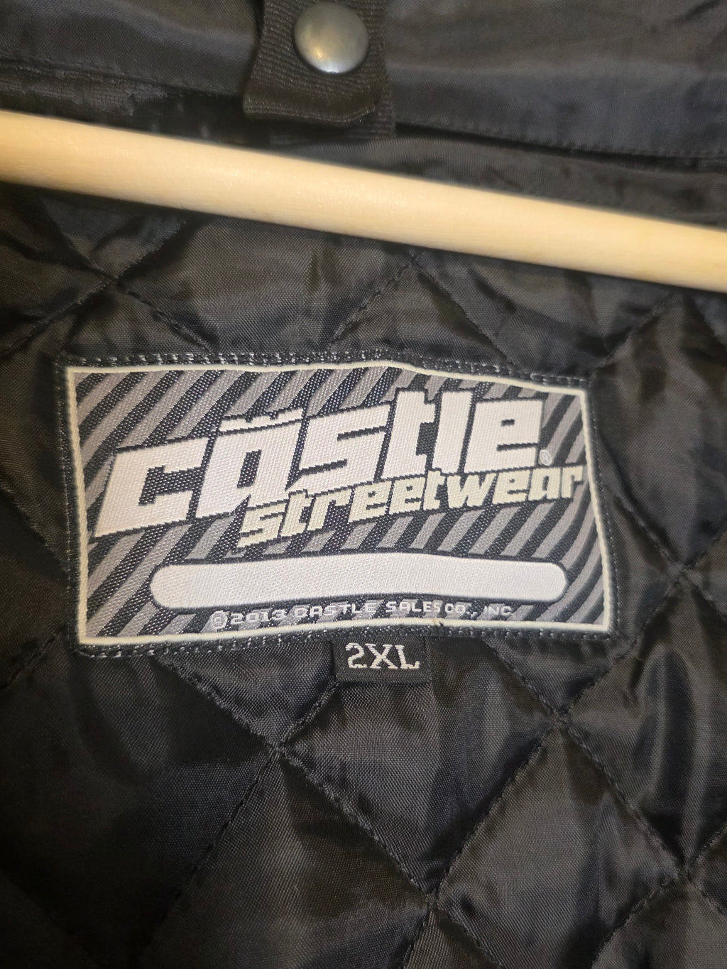 Castle Streetwear Men’s Mesh Motorcycle Jacket – Black – Size 2XL