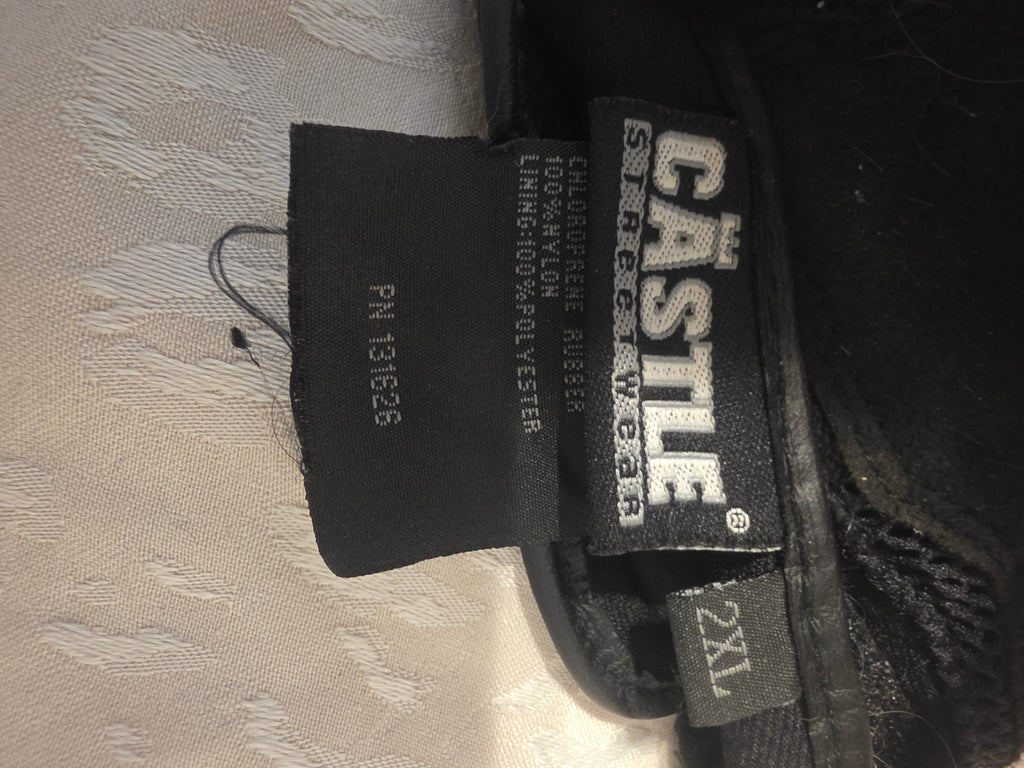 Castle Streetwear Sport Mesh Motorcycle Gloves – Black – Size 2XL